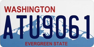 WA license plate ATU9061