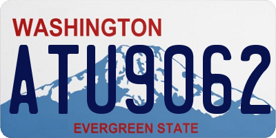 WA license plate ATU9062