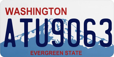 WA license plate ATU9063