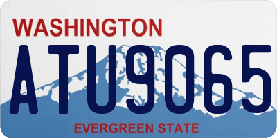 WA license plate ATU9065
