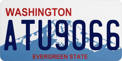 WA license plate ATU9066