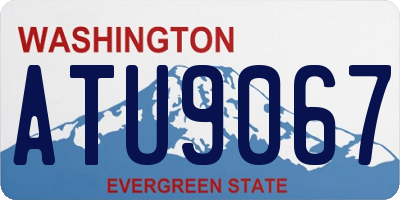 WA license plate ATU9067