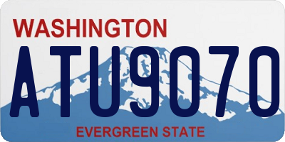 WA license plate ATU9070