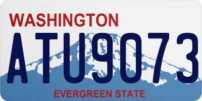 WA license plate ATU9073