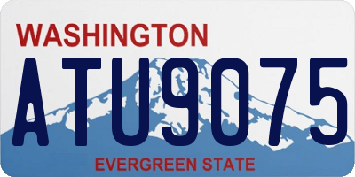 WA license plate ATU9075