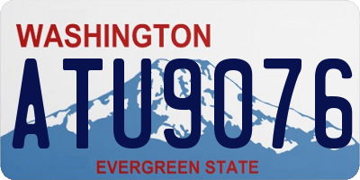 WA license plate ATU9076