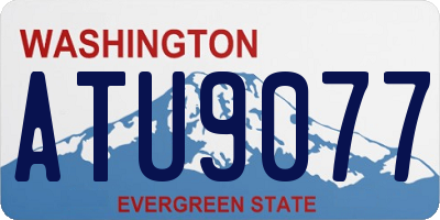 WA license plate ATU9077