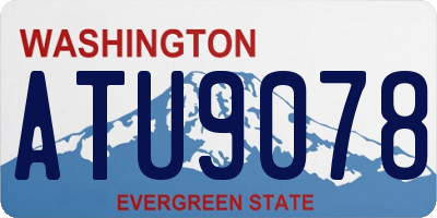 WA license plate ATU9078