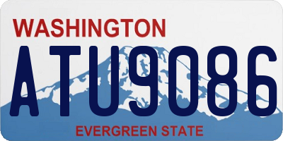 WA license plate ATU9086
