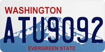 WA license plate ATU9092