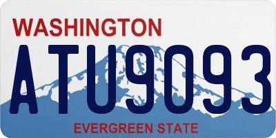 WA license plate ATU9093