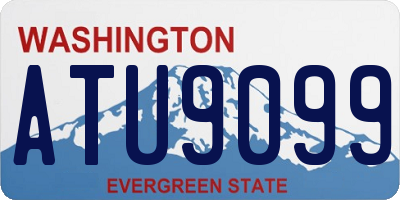 WA license plate ATU9099