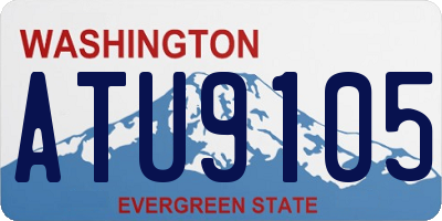 WA license plate ATU9105