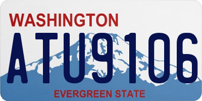 WA license plate ATU9106