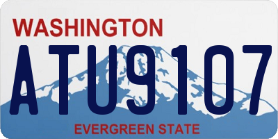 WA license plate ATU9107