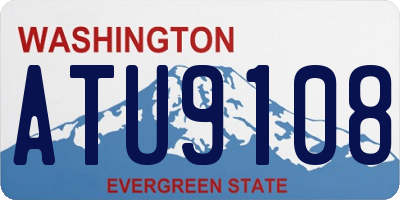 WA license plate ATU9108