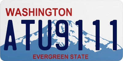 WA license plate ATU9111