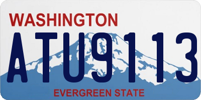 WA license plate ATU9113