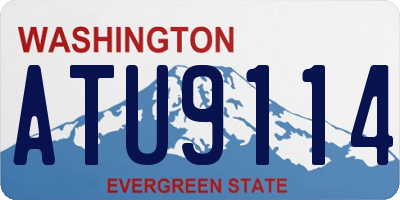 WA license plate ATU9114