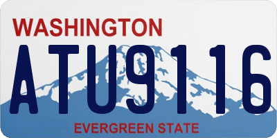 WA license plate ATU9116