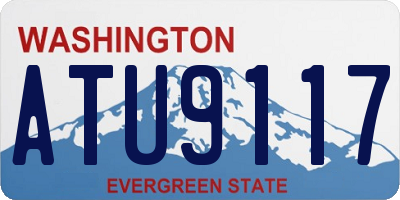 WA license plate ATU9117