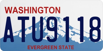 WA license plate ATU9118