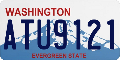 WA license plate ATU9121
