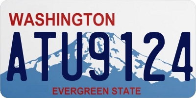 WA license plate ATU9124