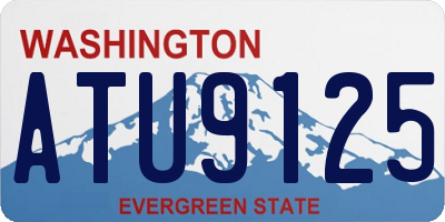 WA license plate ATU9125