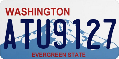 WA license plate ATU9127