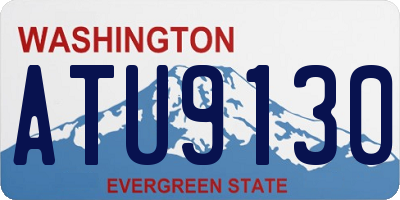 WA license plate ATU9130