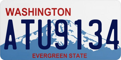 WA license plate ATU9134