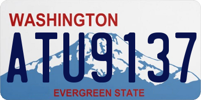 WA license plate ATU9137