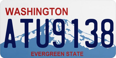 WA license plate ATU9138