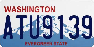 WA license plate ATU9139