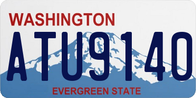 WA license plate ATU9140