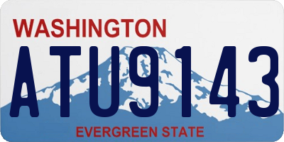 WA license plate ATU9143