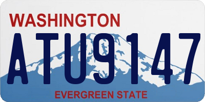 WA license plate ATU9147