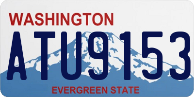 WA license plate ATU9153