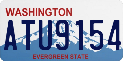 WA license plate ATU9154