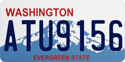 WA license plate ATU9156