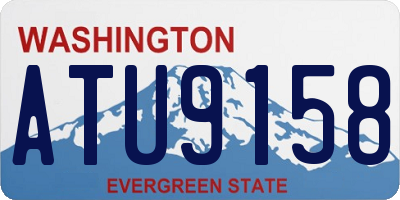 WA license plate ATU9158