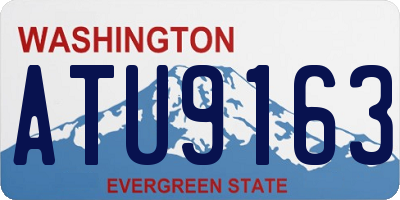 WA license plate ATU9163