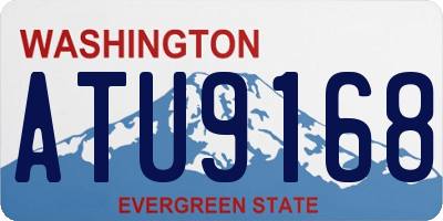 WA license plate ATU9168