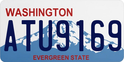 WA license plate ATU9169