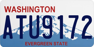 WA license plate ATU9172
