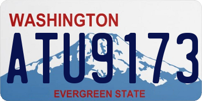 WA license plate ATU9173