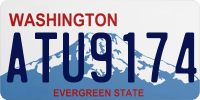 WA license plate ATU9174