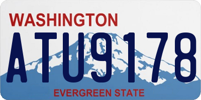 WA license plate ATU9178