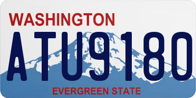 WA license plate ATU9180